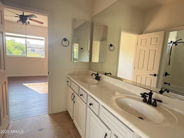22903 N 39th Ter, Phoenix, AZ 85050 - bathroom with double vanity and shower / bath combination