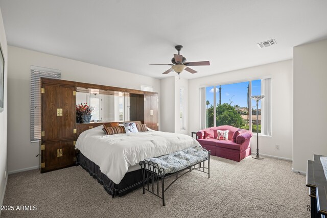2163 N 164th Dr, Goodyear, AZ 85395 - bedroom with carpet floors and a ceiling fan