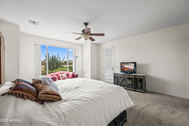 2163 N 164th Dr, Goodyear, AZ 85395 - carpeted bedroom with baseboards and a ceiling fan