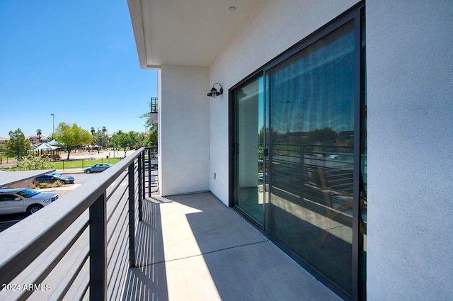 view of balcony