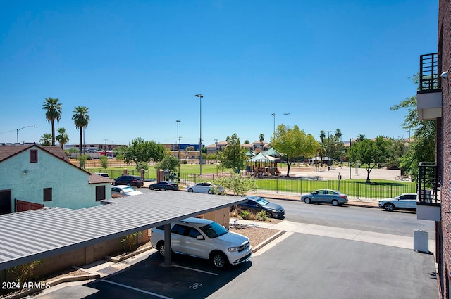 view of car parking