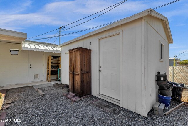 view of outbuilding