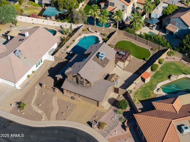 4547 E Buist Ave, Phoenix, AZ 85044 - aerial view of residential area featuring a pool