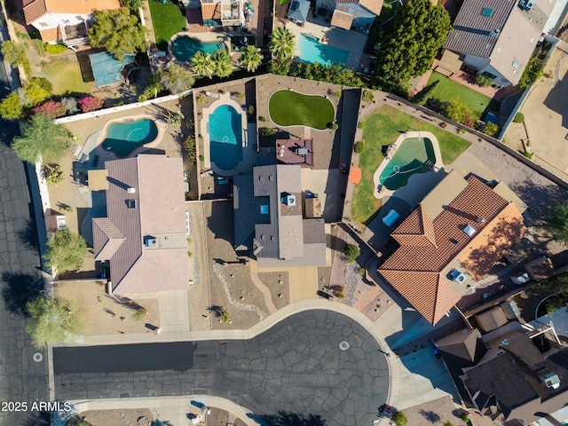 4547 E Buist Ave, Phoenix, AZ 85044 - aerial perspective of suburban area with a pool area