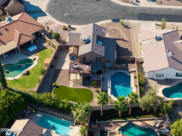 4547 E Buist Ave, Phoenix, AZ 85044 - bird's eye view of a pool