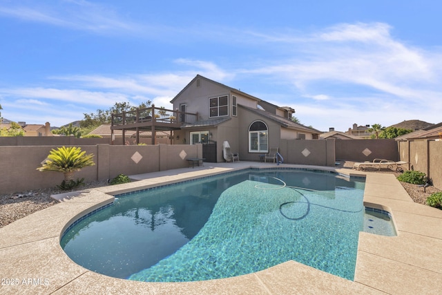 4547 E Buist Ave, Phoenix, AZ 85044 - view of swimming pool featuring a fenced backyard