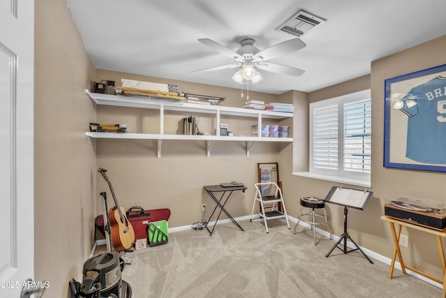 4547 E Buist Ave, Phoenix, AZ 85044 - misc room with carpet and a ceiling fan