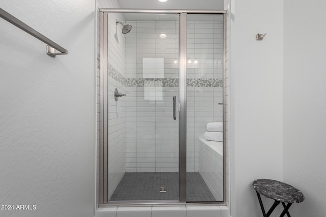 bathroom with walk in shower