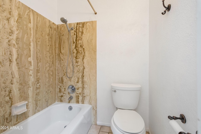 2232 Carmelita Dr, Sierra Vista, AZ 85635 - full bath with shower / bath combination, toilet, and tile patterned flooring