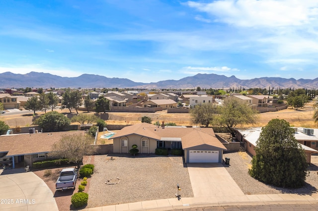 2232 Carmelita Dr, Sierra Vista, AZ 85635 - birds eye view of property featuring a residential view and a mountain view