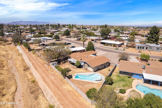 2232 Carmelita Dr, Sierra Vista, AZ 85635 - birds eye view of property with a mountain view and a residential view