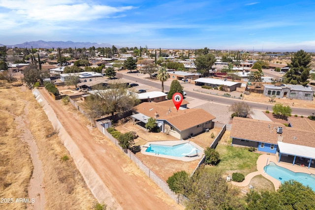 2232 Carmelita Dr, Sierra Vista, AZ 85635 - aerial view featuring a mountain view and a residential view