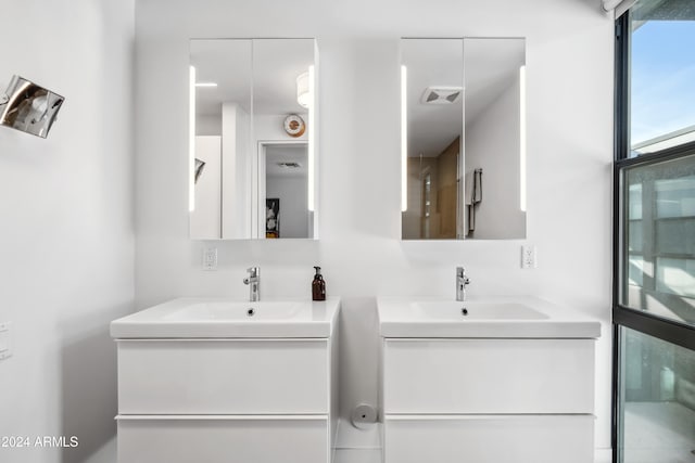 bathroom featuring vanity