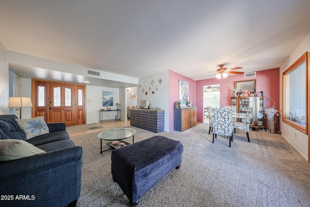 14412 N 39th Ave, Phoenix, AZ 85053 - living area with light carpet and a ceiling fan