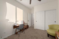 14687 W Amelia Ave, Goodyear, AZ 85395 - carpeted office space featuring ceiling fan