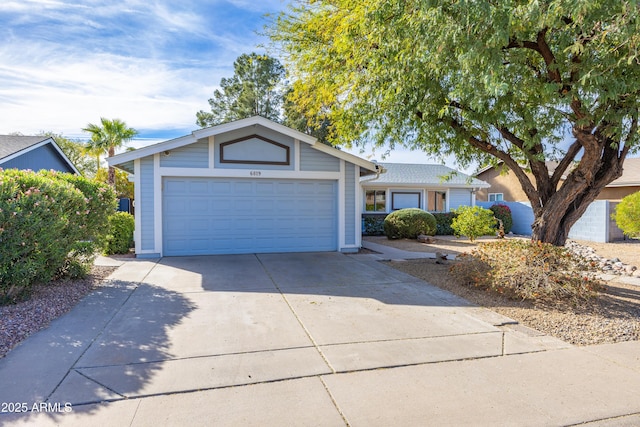 ranch-style house with a garage