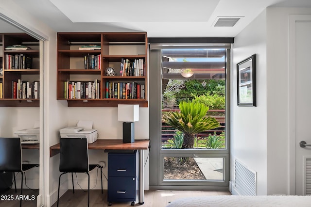 7141 E Rancho Vista Dr Unit 6007, Scottsdale, AZ 85251 - office featuring wood finished floors and built in desk