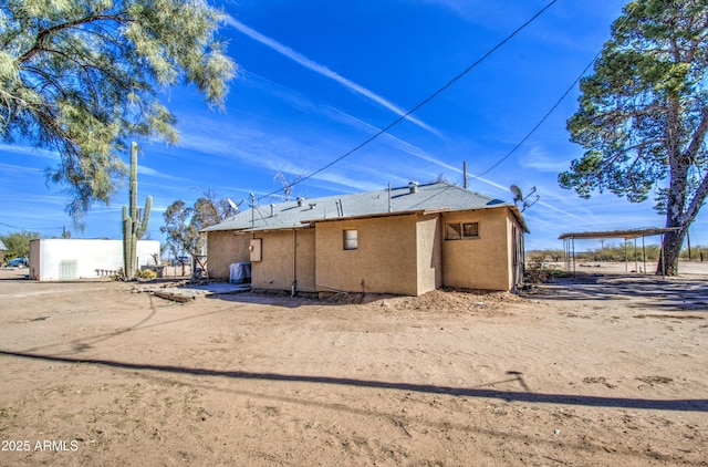 view of back of property