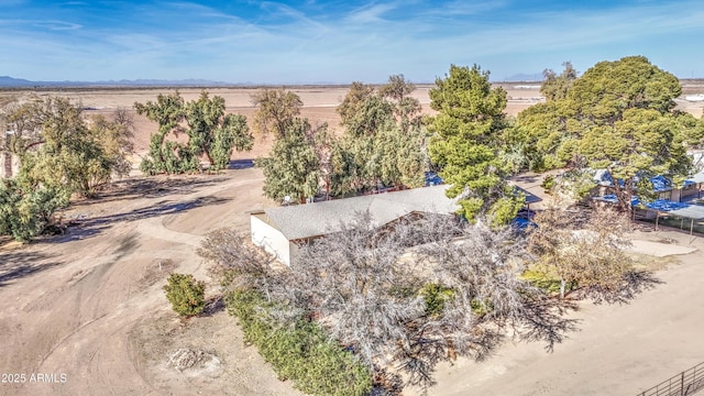 aerial view featuring a rural view