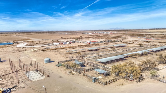 drone / aerial view featuring a rural view