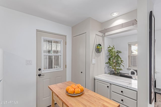 interior space with plenty of natural light