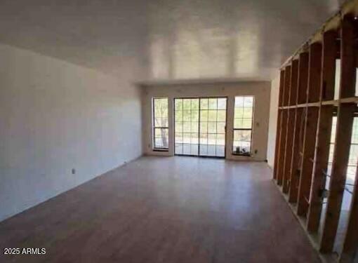 unfurnished living room featuring a wealth of natural light