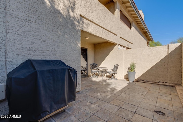 view of patio / terrace with area for grilling