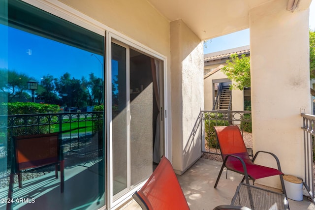 view of balcony