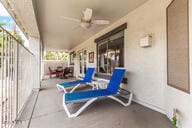 view of patio / terrace with ceiling fan