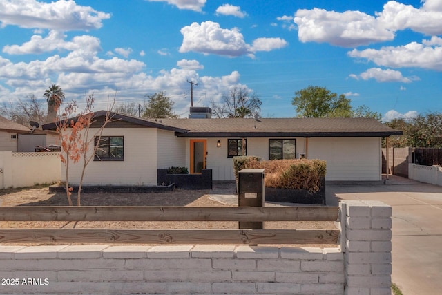 view of ranch-style house