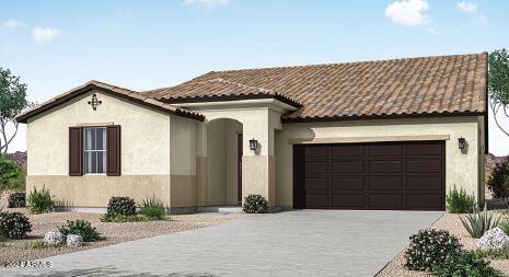 mediterranean / spanish-style house featuring a garage