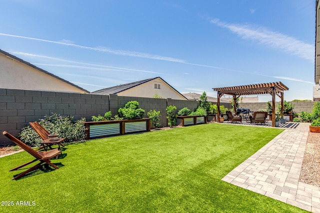 10447 W Salter Dr, Peoria, AZ 85382 - view of yard with a pergola and a patio area