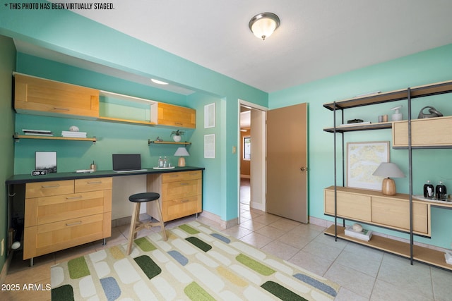 103 E Glade Ln, Payson, AZ 85541 - office area with built in desk and light tile patterned flooring
