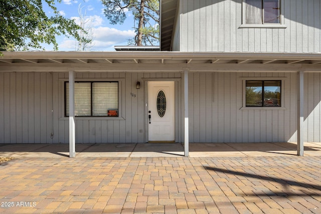 103 E Glade Ln, Payson, AZ 85541 - view of exterior entry featuring a patio