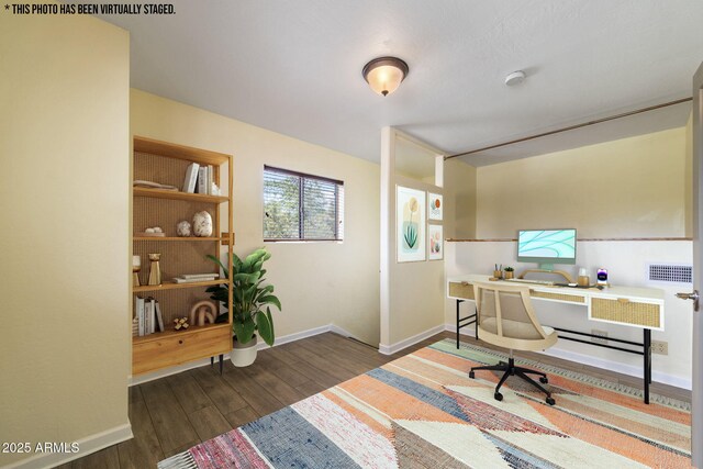103 E Glade Ln, Payson, AZ 85541 - home office featuring baseboards and wood finished floors