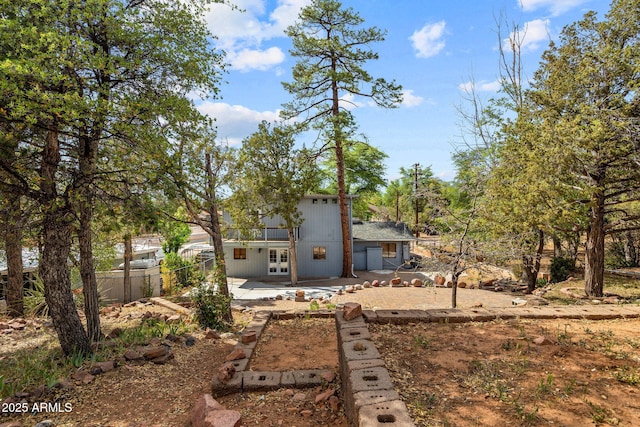 103 E Glade Ln, Payson, AZ 85541 - rear view of property featuring french doors and a patio
