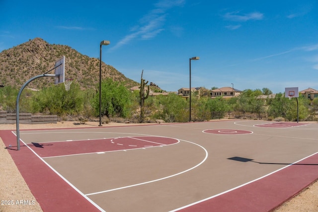 view of basketball court with community basketball court