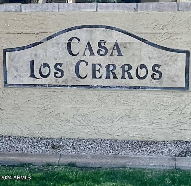 view of community / neighborhood sign