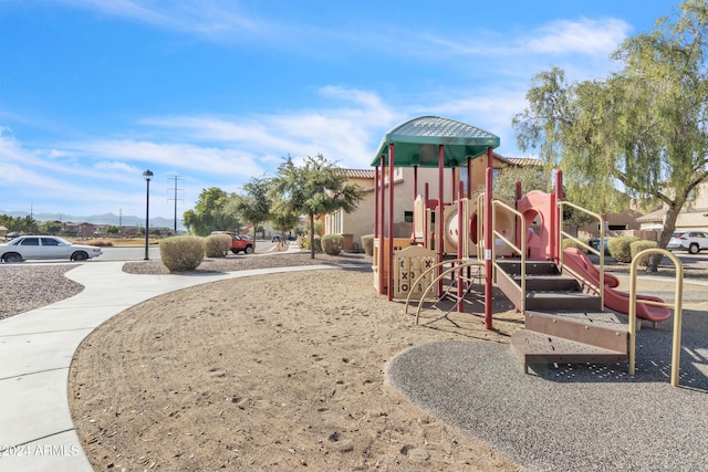 view of jungle gym