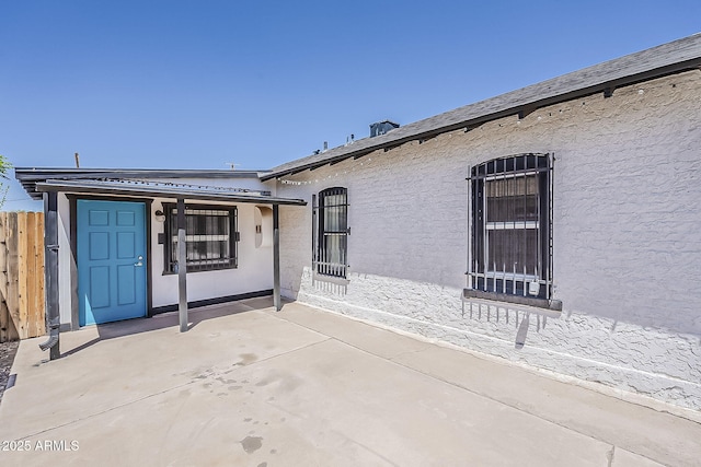 view of patio with fence