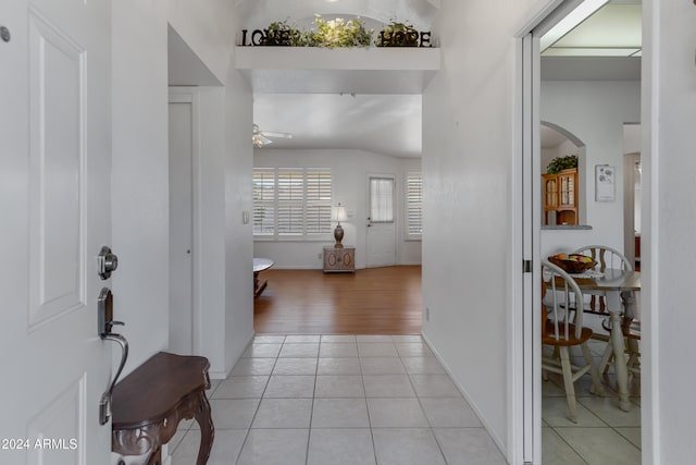 interior space featuring light hardwood / wood-style flooring