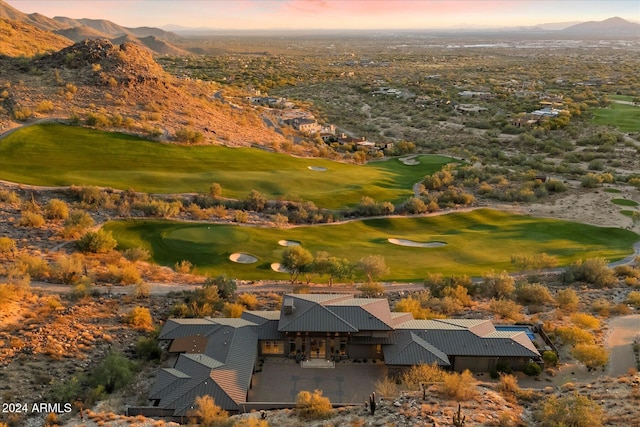 exterior space with a mountain view