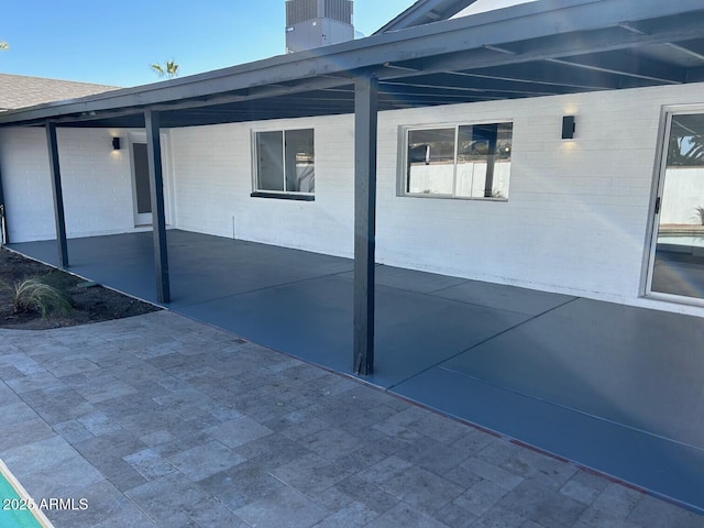 view of patio / terrace featuring central air condition unit