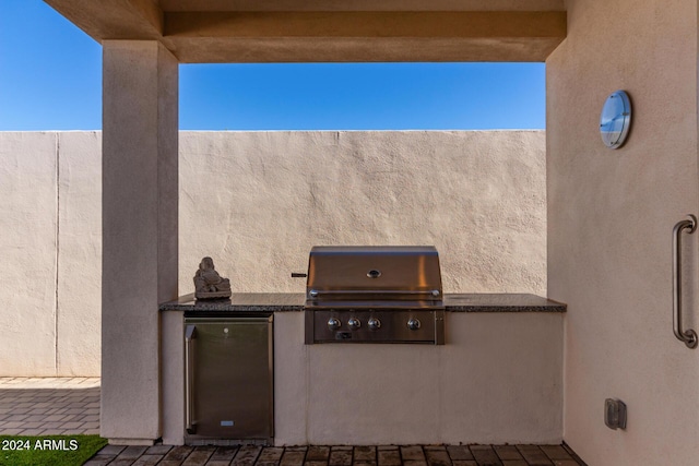 view of patio / terrace with area for grilling