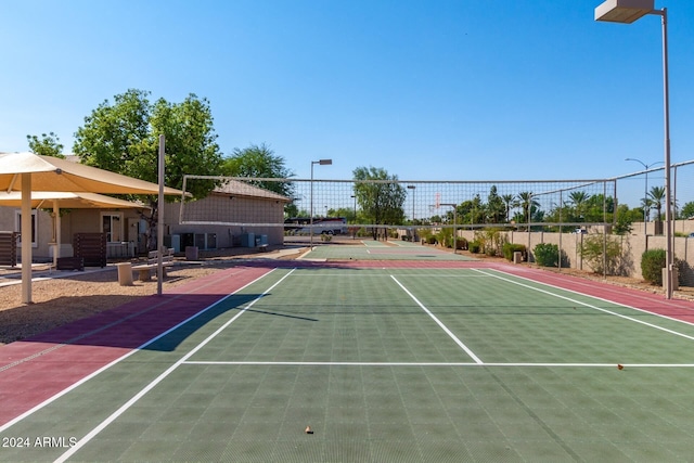 view of sport court featuring basketball court