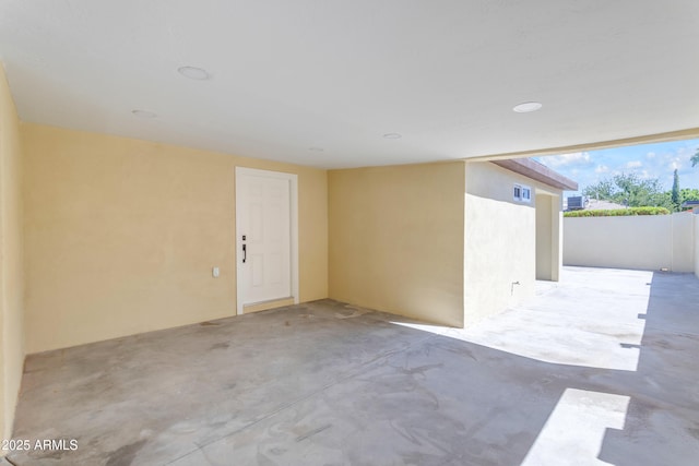 view of patio / terrace with fence