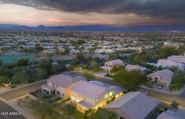 29228 N 48th St, Cave Creek, AZ 85331 - bird's eye view featuring a residential view and a mountain view
