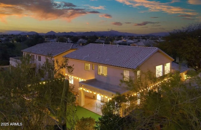 29228 N 48th St, Cave Creek, AZ 85331 - exterior space featuring a patio, stucco siding, and a mountain view