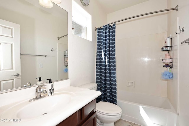7712 S 37th Way, Phoenix, AZ 85042 - full bathroom with toilet, vanity, and shower / bath combination with curtain