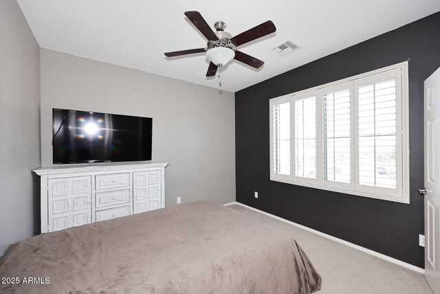 7712 S 37th Way, Phoenix, AZ 85042 - bedroom with carpet floors, baseboards, and ceiling fan